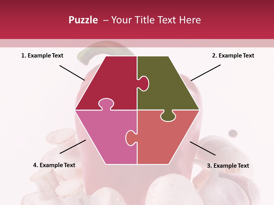 Mushroom Ingredient Salad PowerPoint Template