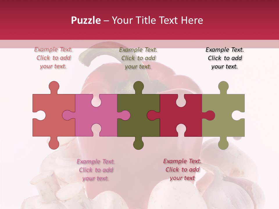 Mushroom Ingredient Salad PowerPoint Template