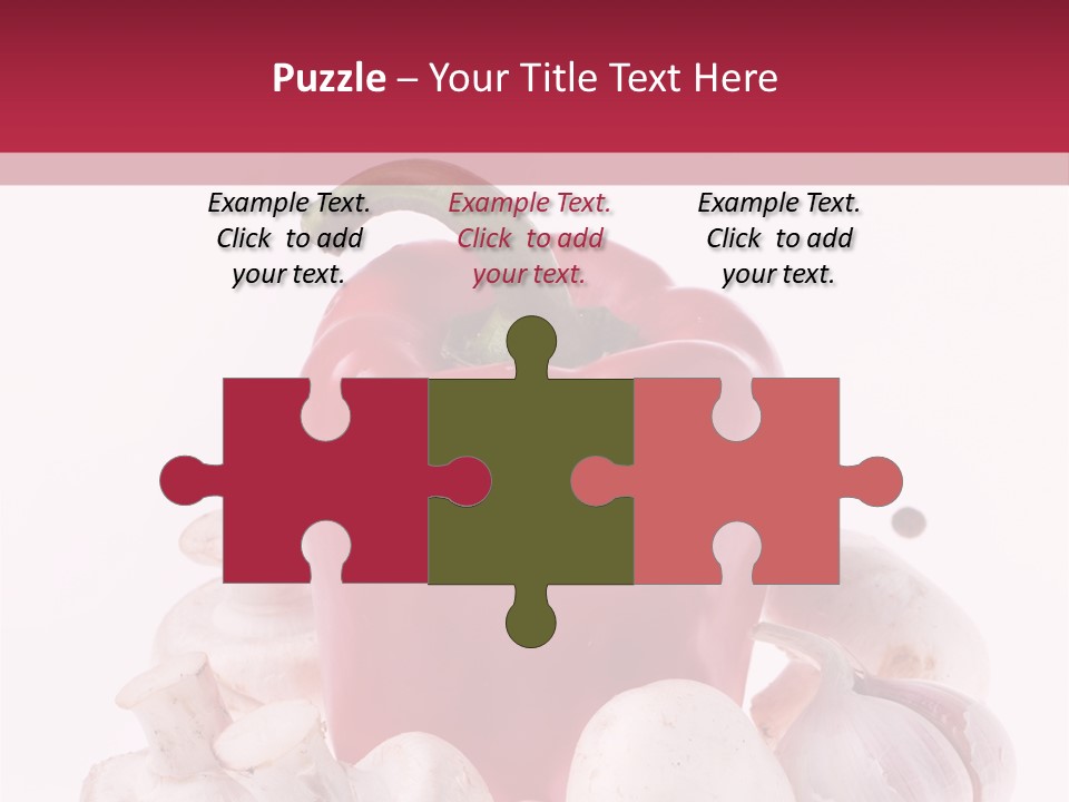 Mushroom Ingredient Salad PowerPoint Template