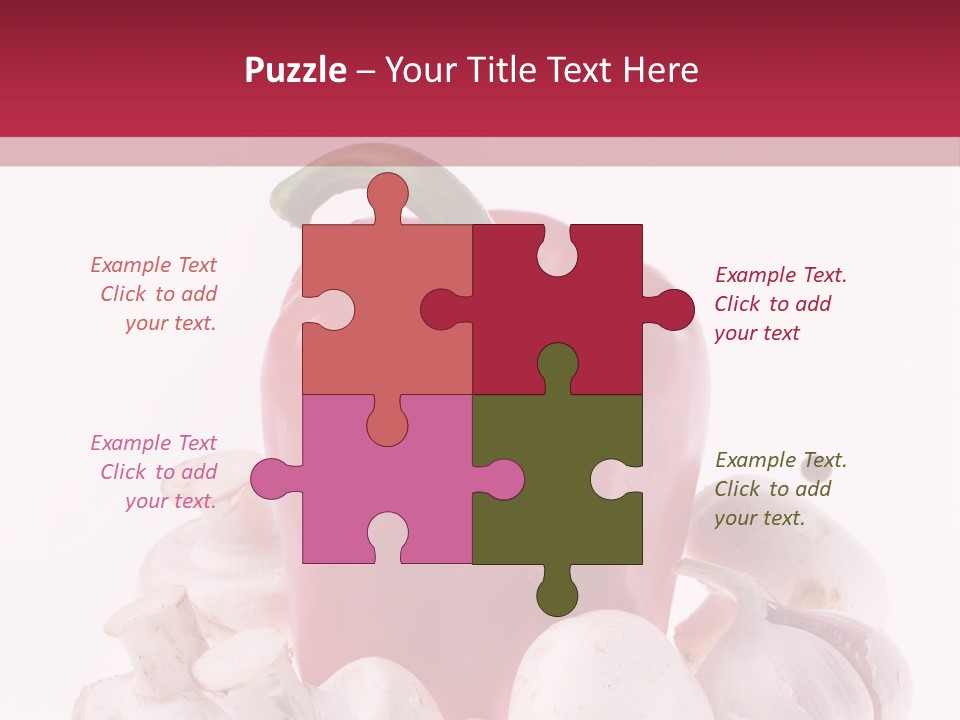 Mushroom Ingredient Salad PowerPoint Template