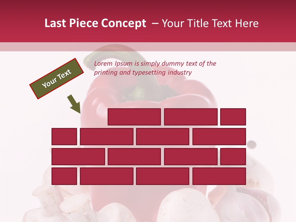 Mushroom Ingredient Salad PowerPoint Template