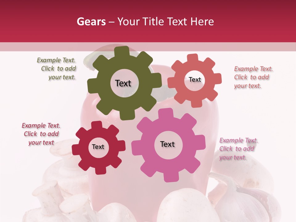 Mushroom Ingredient Salad PowerPoint Template