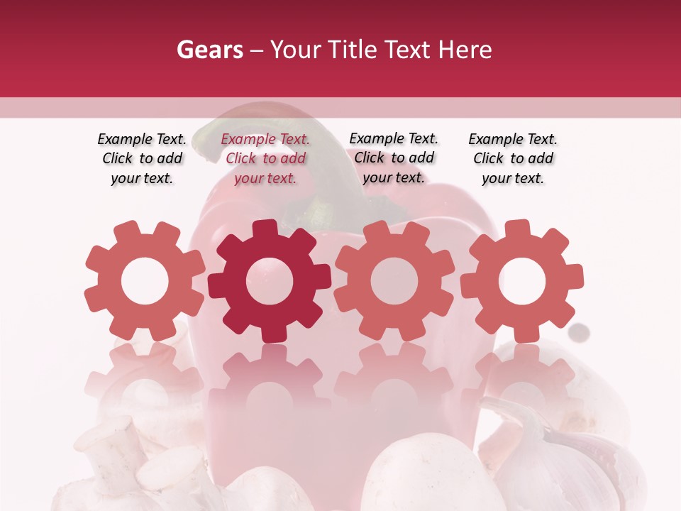 Mushroom Ingredient Salad PowerPoint Template