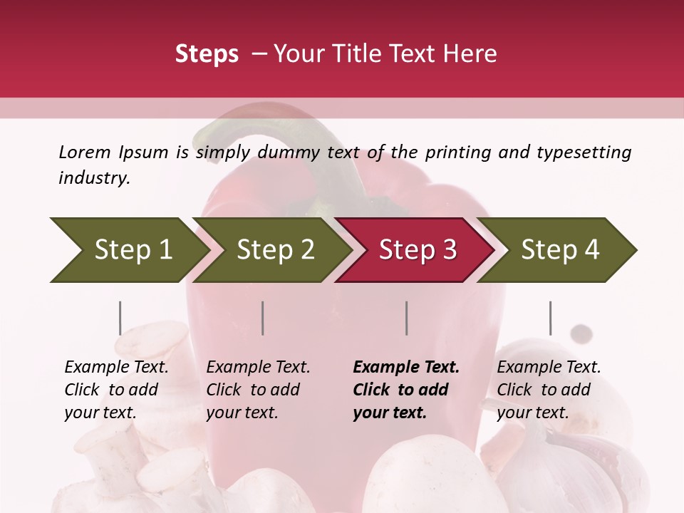 Mushroom Ingredient Salad PowerPoint Template