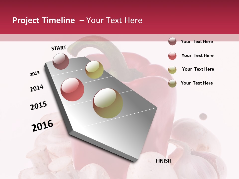 Mushroom Ingredient Salad PowerPoint Template