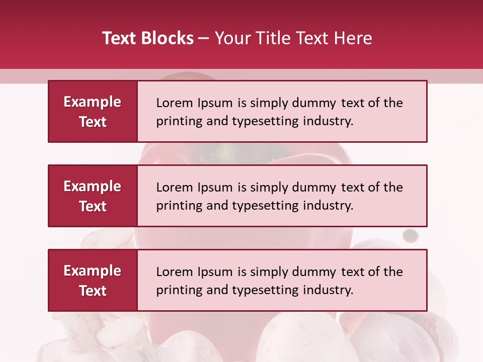 Mushroom Ingredient Salad PowerPoint Template