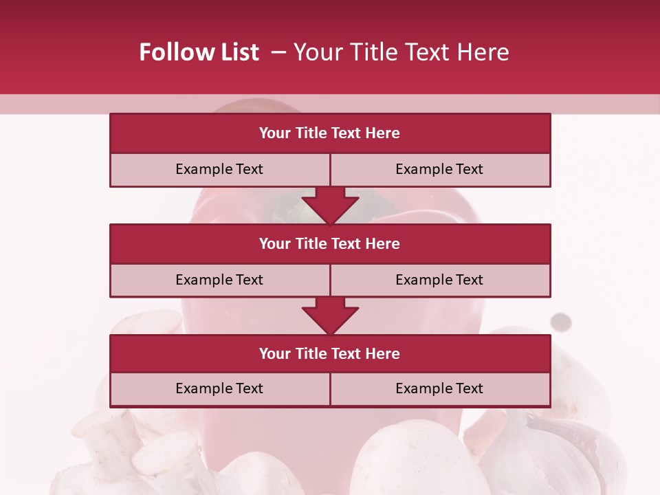 Mushroom Ingredient Salad PowerPoint Template