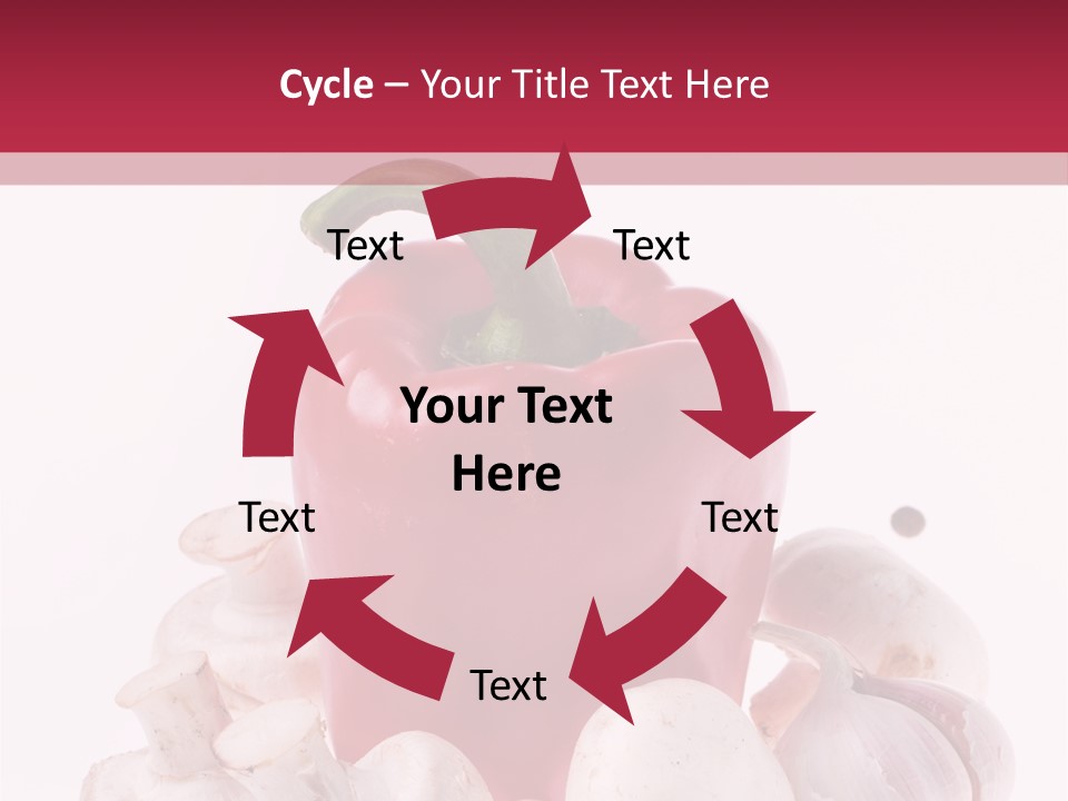 Mushroom Ingredient Salad PowerPoint Template