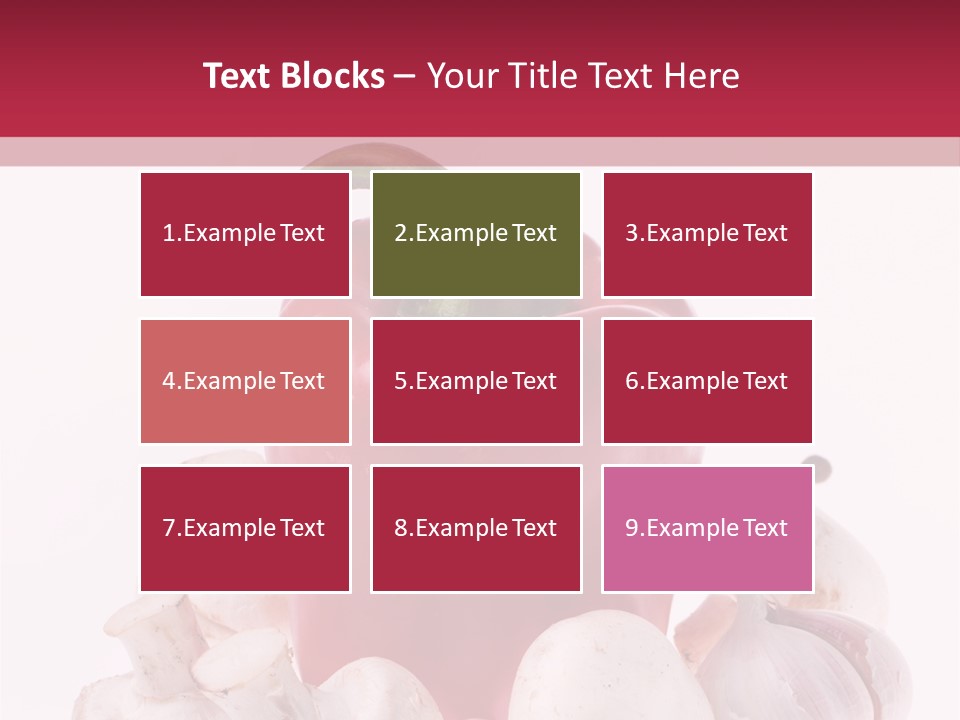 Mushroom Ingredient Salad PowerPoint Template
