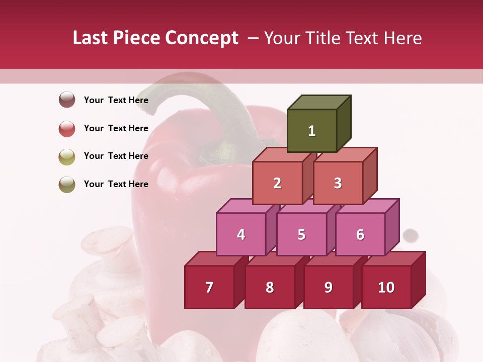 Mushroom Ingredient Salad PowerPoint Template