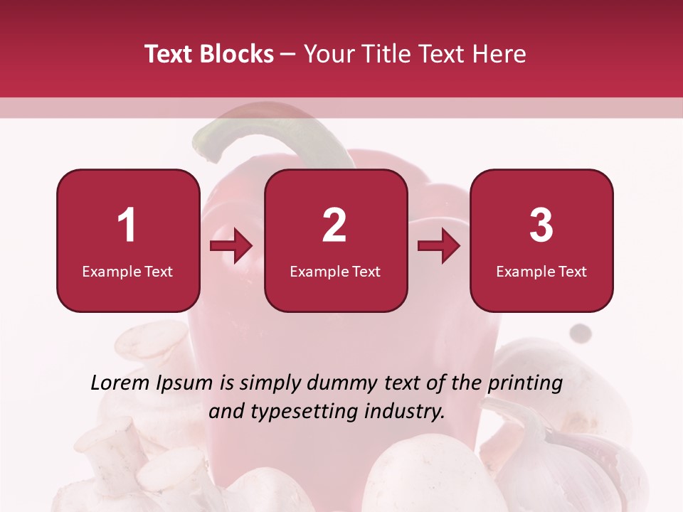 Mushroom Ingredient Salad PowerPoint Template