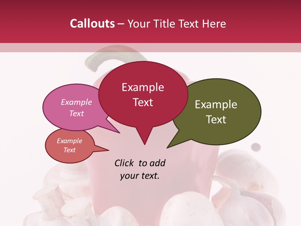Mushroom Ingredient Salad PowerPoint Template