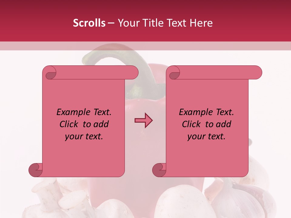 Mushroom Ingredient Salad PowerPoint Template