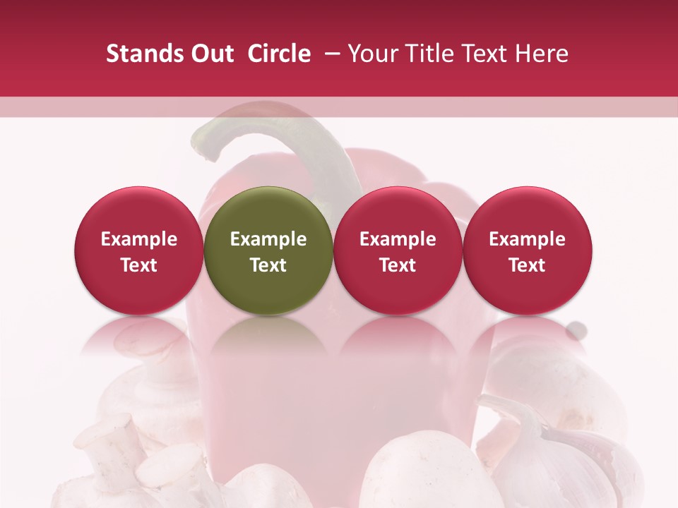 Mushroom Ingredient Salad PowerPoint Template