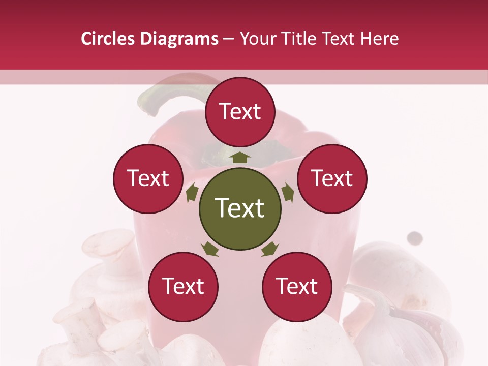 Mushroom Ingredient Salad PowerPoint Template