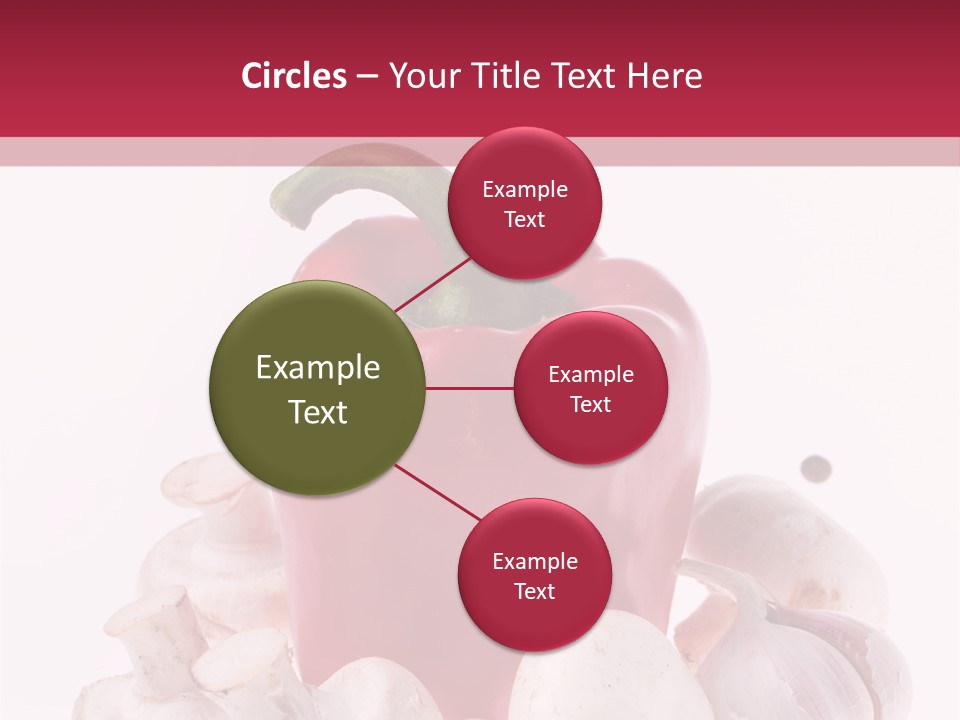 Mushroom Ingredient Salad PowerPoint Template