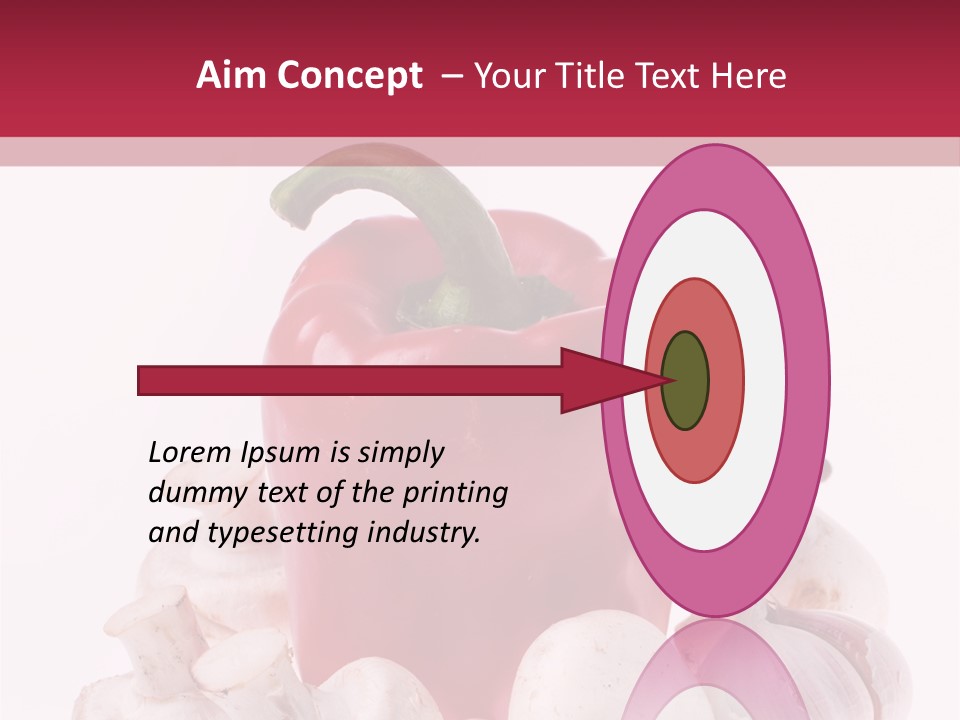Mushroom Ingredient Salad PowerPoint Template