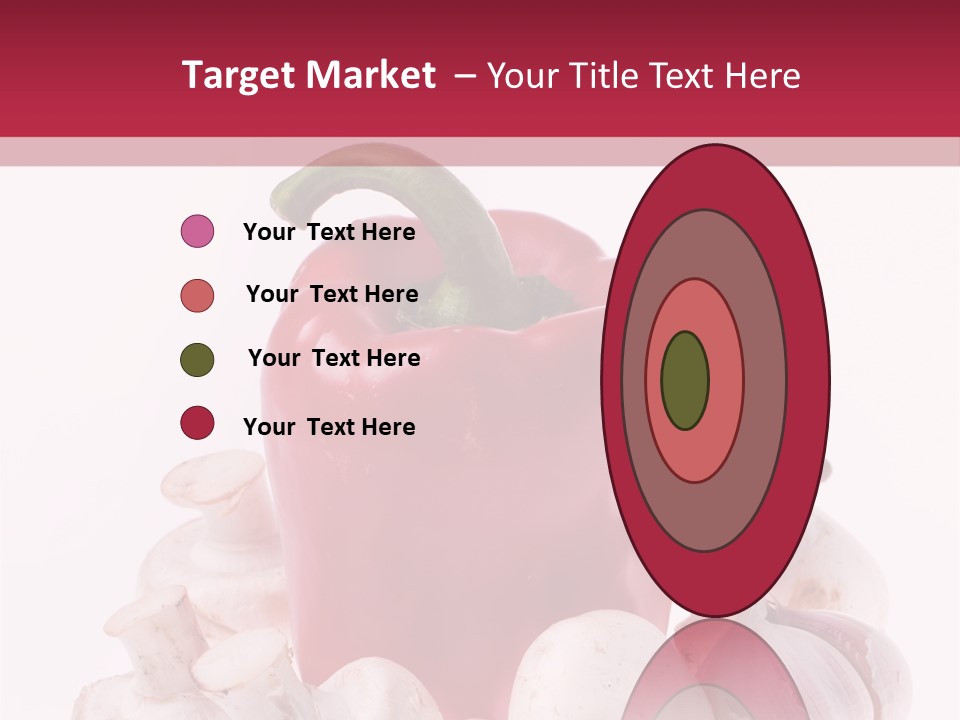 Mushroom Ingredient Salad PowerPoint Template