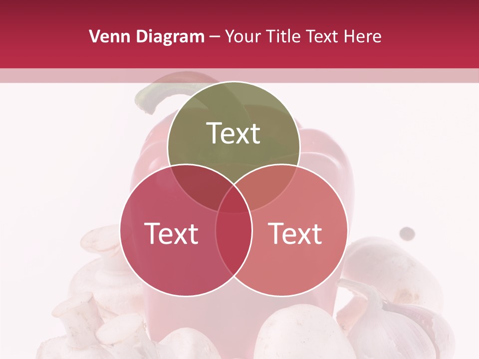 Mushroom Ingredient Salad PowerPoint Template