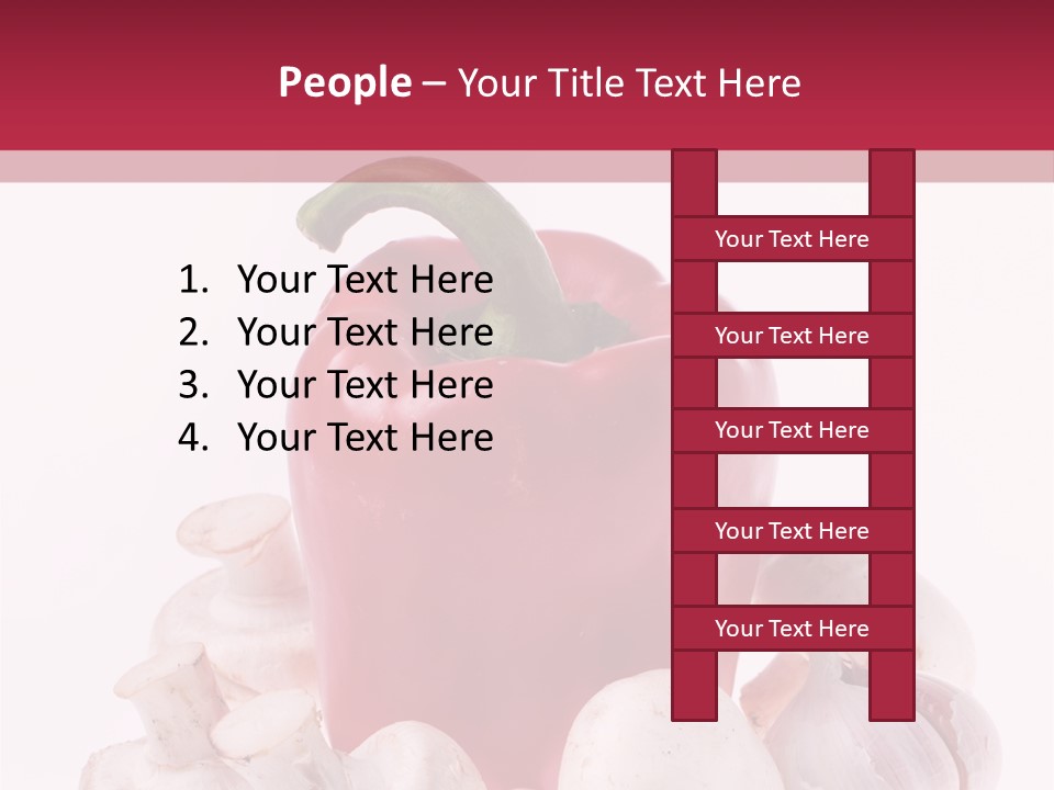 Mushroom Ingredient Salad PowerPoint Template