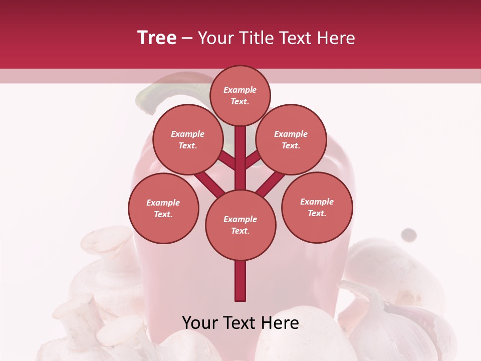 Mushroom Ingredient Salad PowerPoint Template