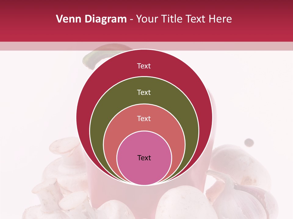 Mushroom Ingredient Salad PowerPoint Template