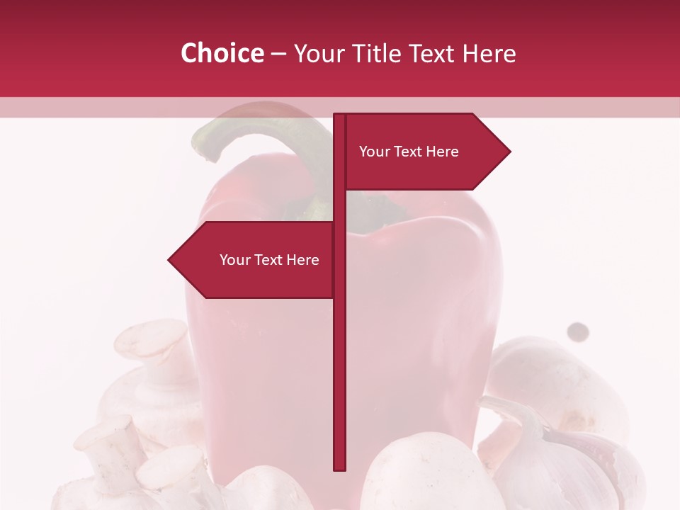 Mushroom Ingredient Salad PowerPoint Template