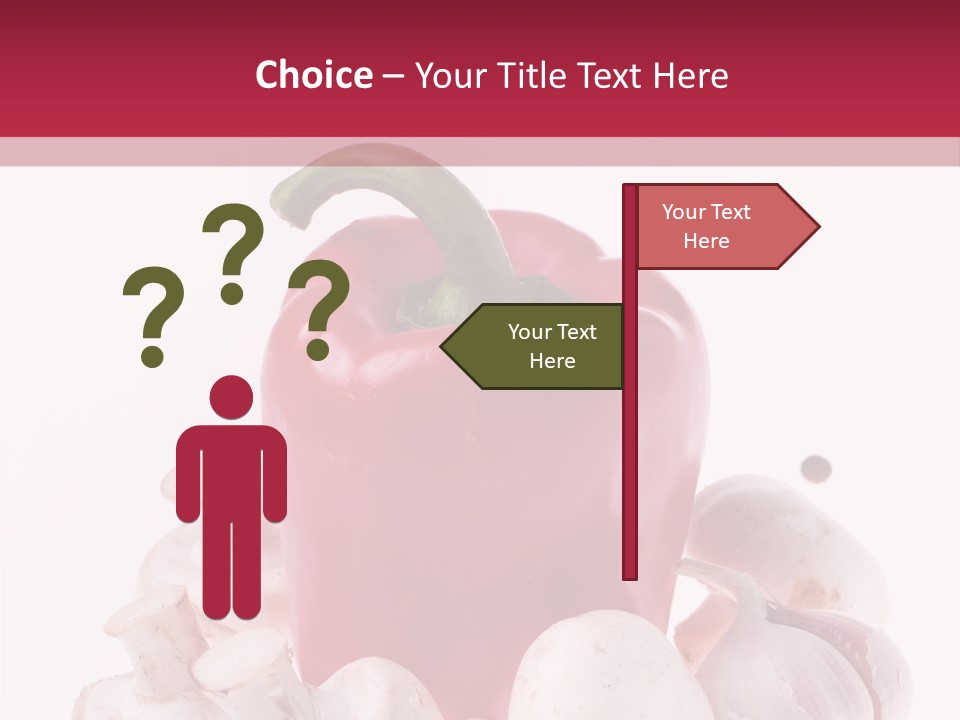 Mushroom Ingredient Salad PowerPoint Template