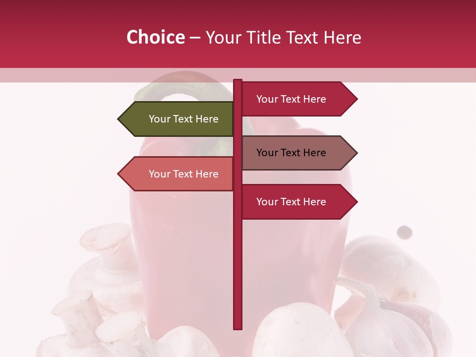 Mushroom Ingredient Salad PowerPoint Template