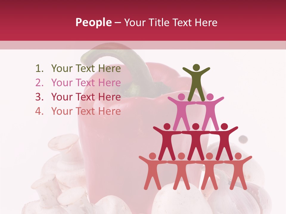 Mushroom Ingredient Salad PowerPoint Template