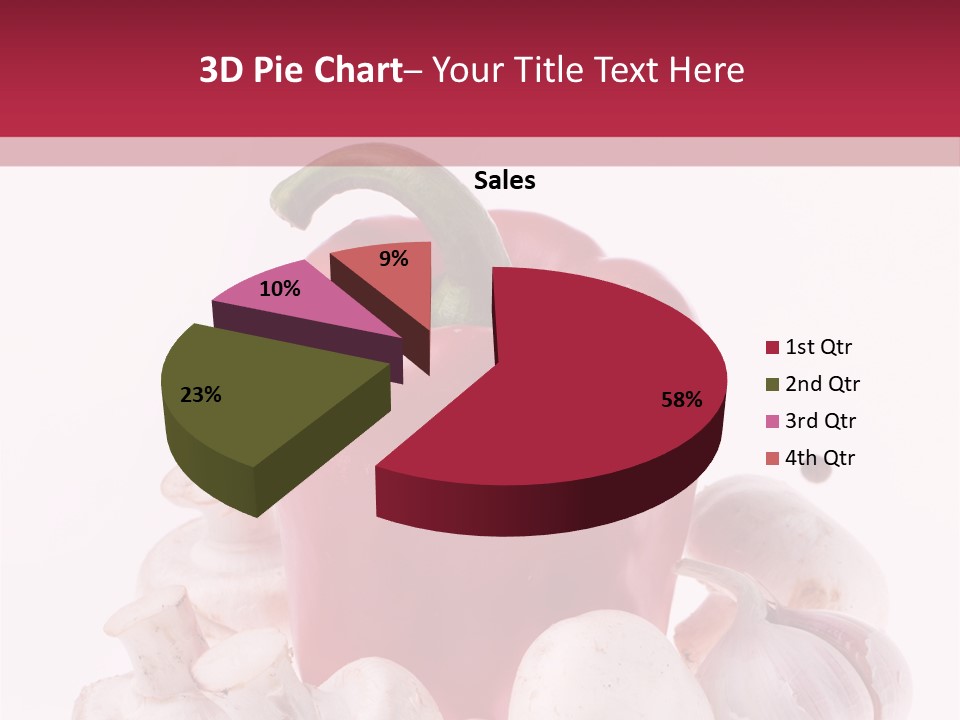 Mushroom Ingredient Salad PowerPoint Template