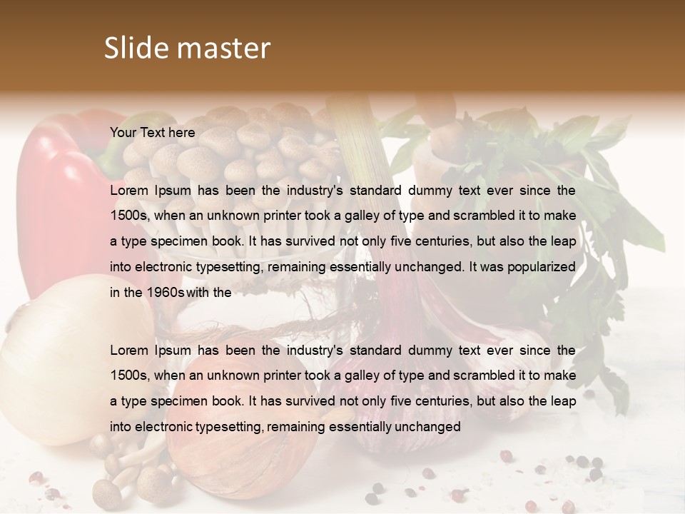 Kitchen Onion Green PowerPoint Template