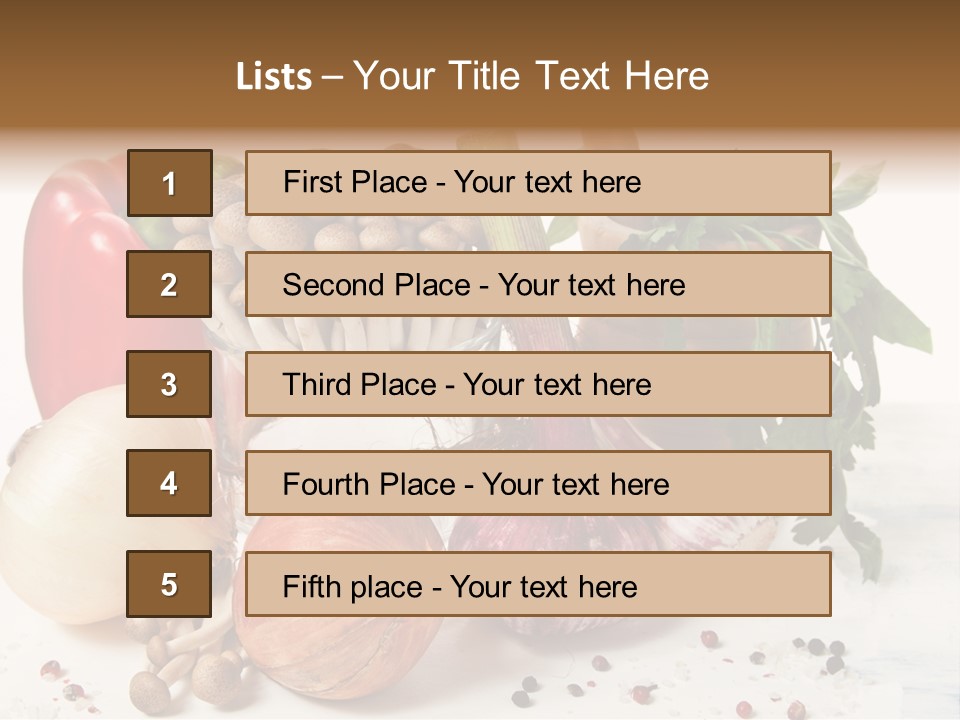 Kitchen Onion Green PowerPoint Template