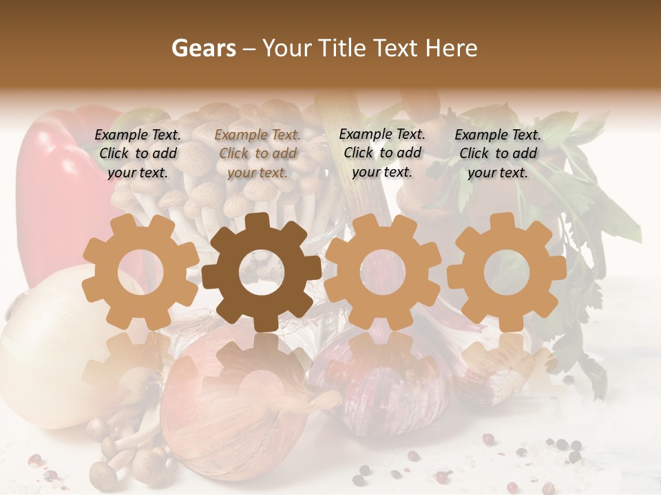 Kitchen Onion Green PowerPoint Template