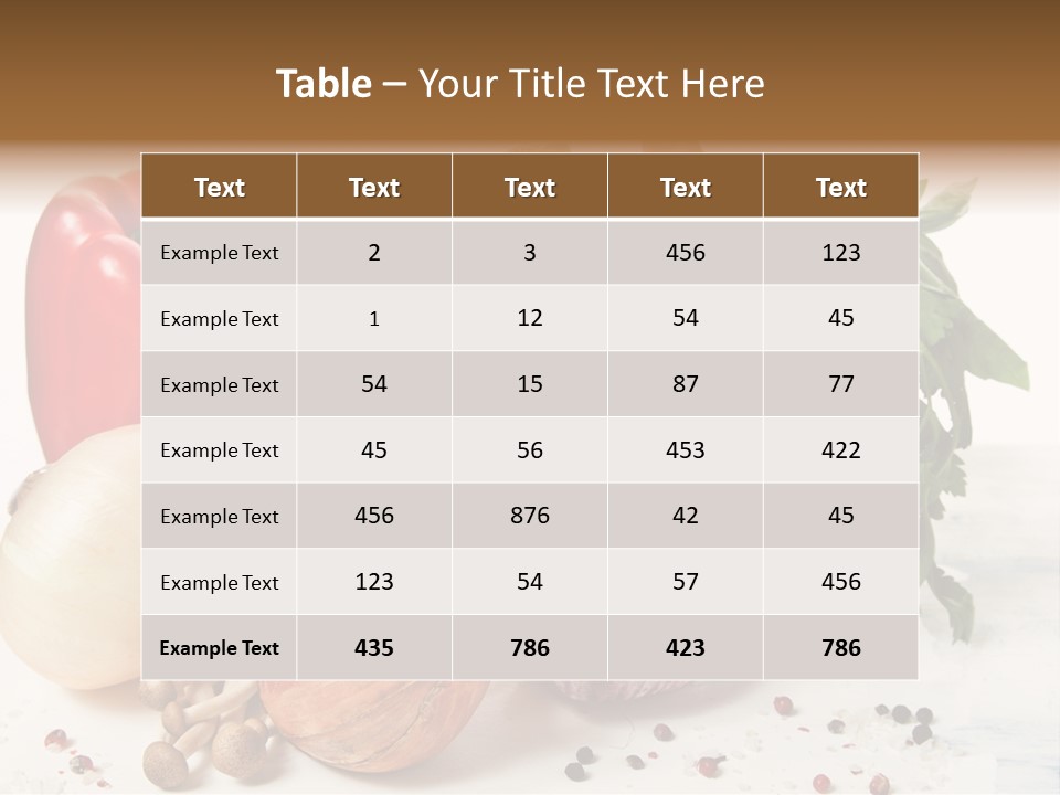 Kitchen Onion Green PowerPoint Template