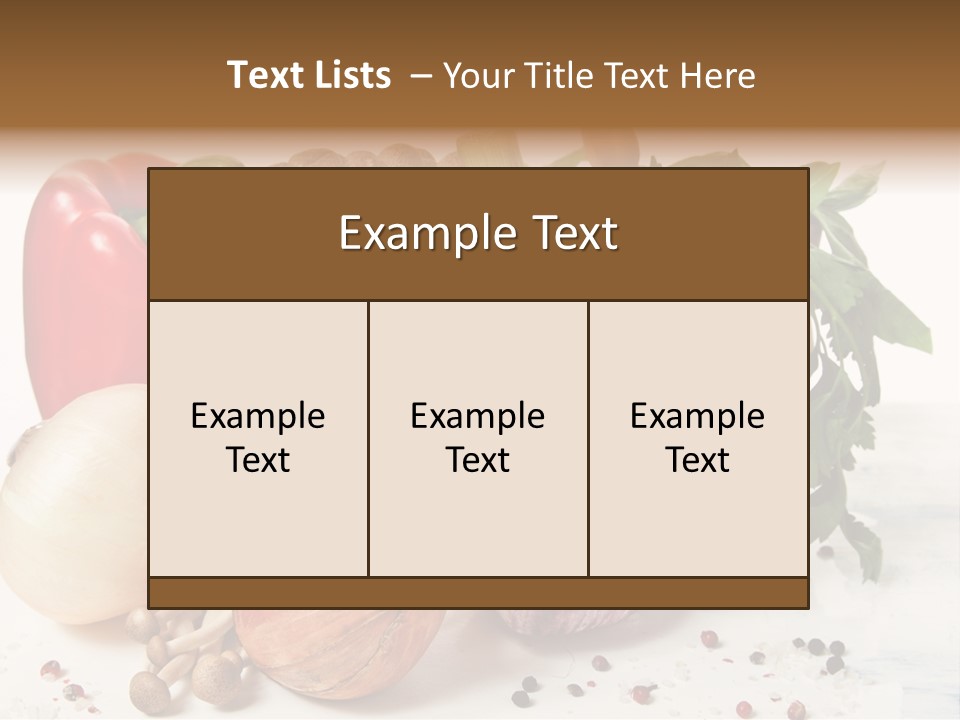 Kitchen Onion Green PowerPoint Template