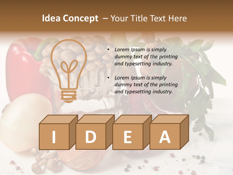 Kitchen Onion Green PowerPoint Template