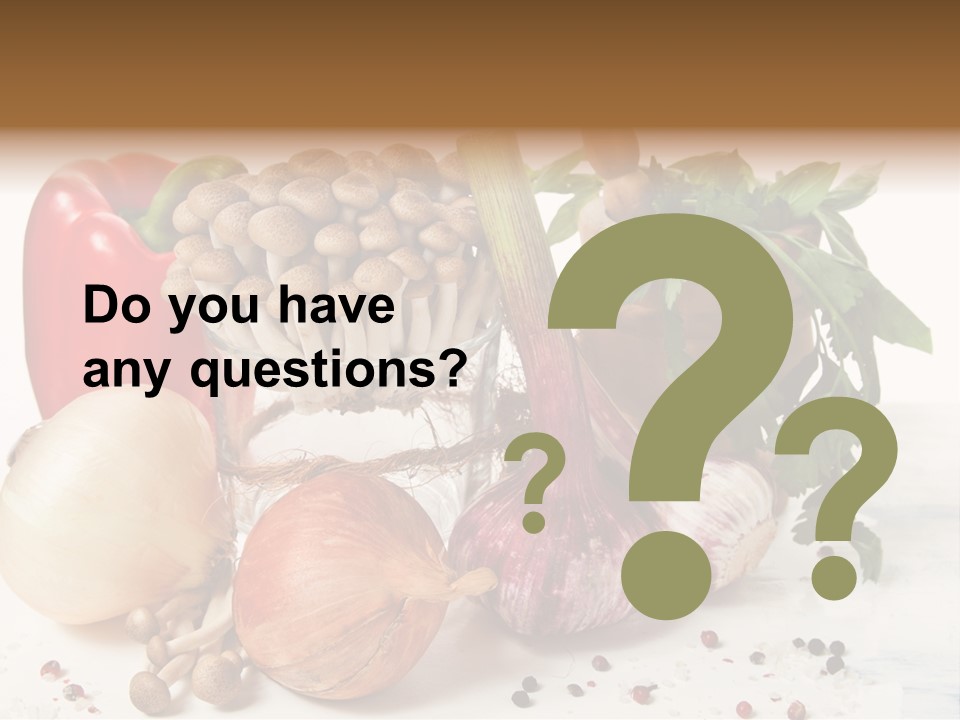 Kitchen Onion Green PowerPoint Template