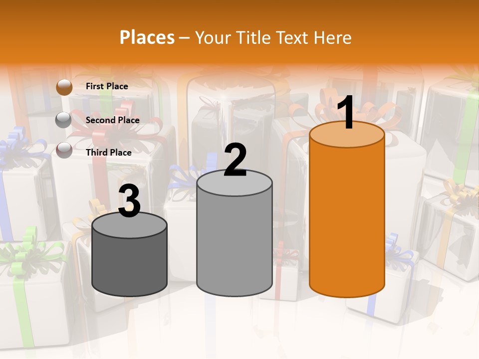 Schleife Gewinn Hochzeit PowerPoint Template