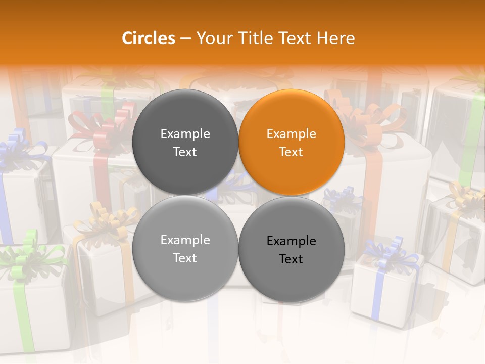 Schleife Gewinn Hochzeit PowerPoint Template