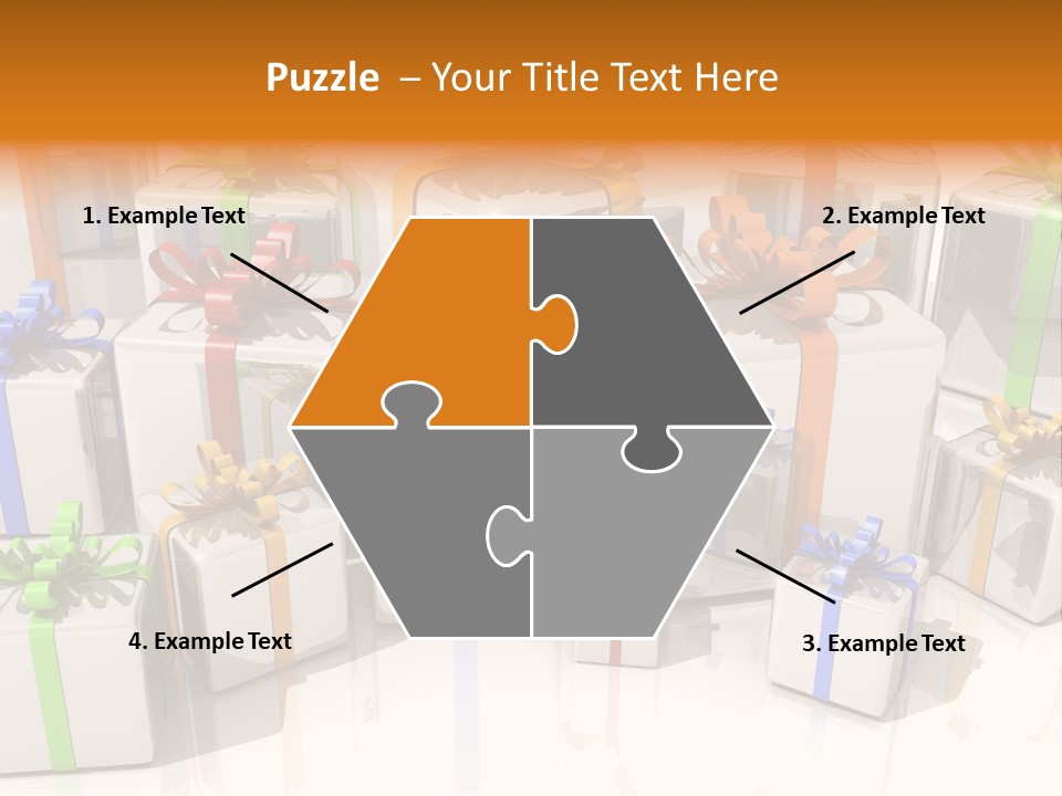 Schleife Gewinn Hochzeit PowerPoint Template