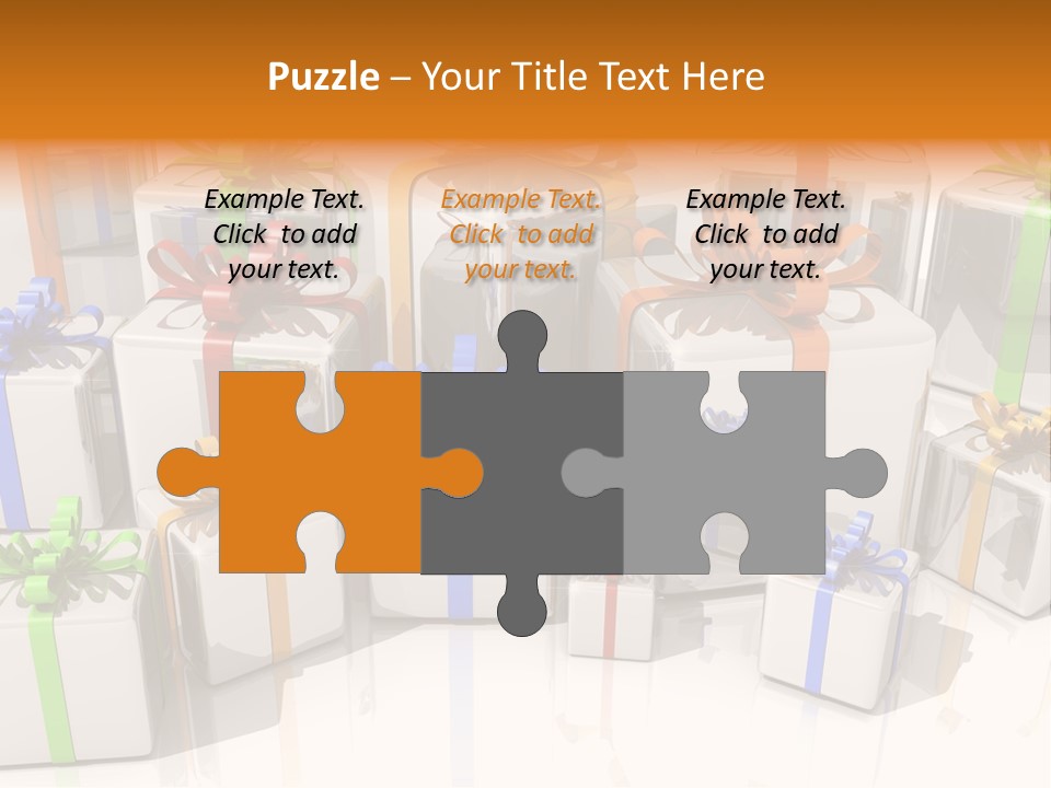 Schleife Gewinn Hochzeit PowerPoint Template