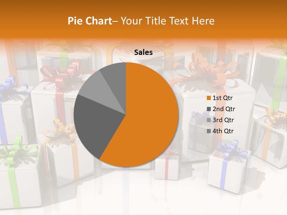 Schleife Gewinn Hochzeit PowerPoint Template