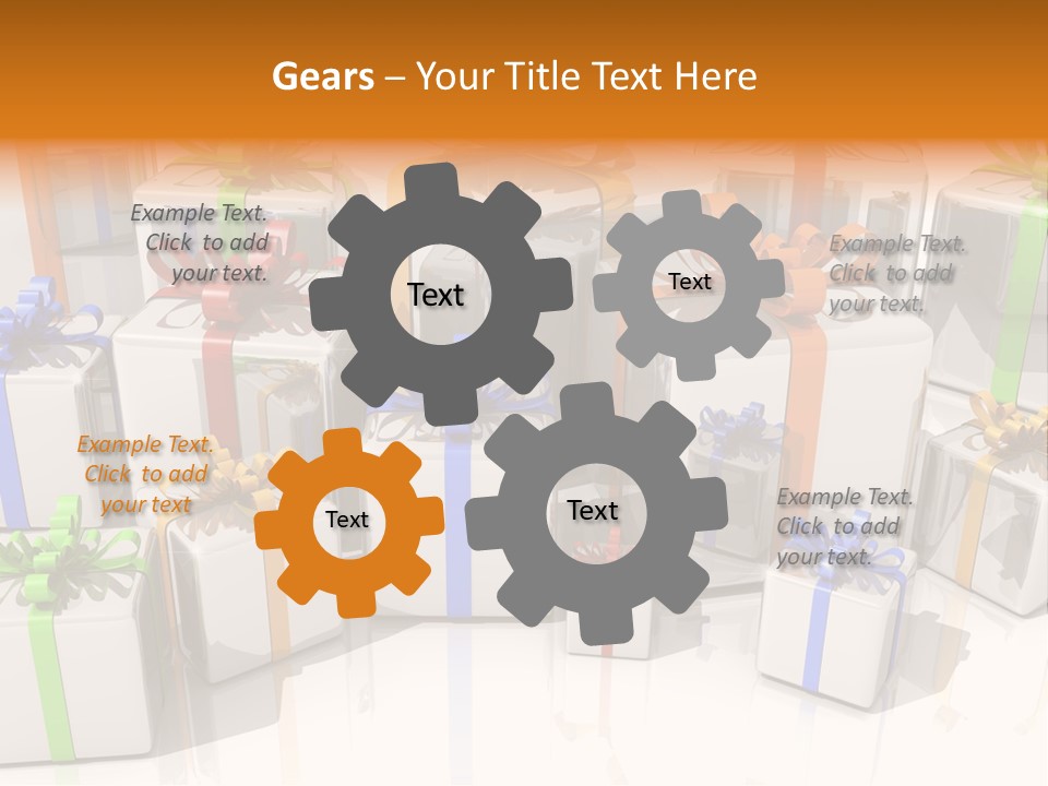 Schleife Gewinn Hochzeit PowerPoint Template