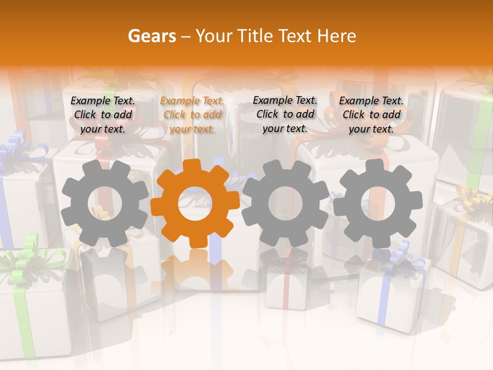 Schleife Gewinn Hochzeit PowerPoint Template