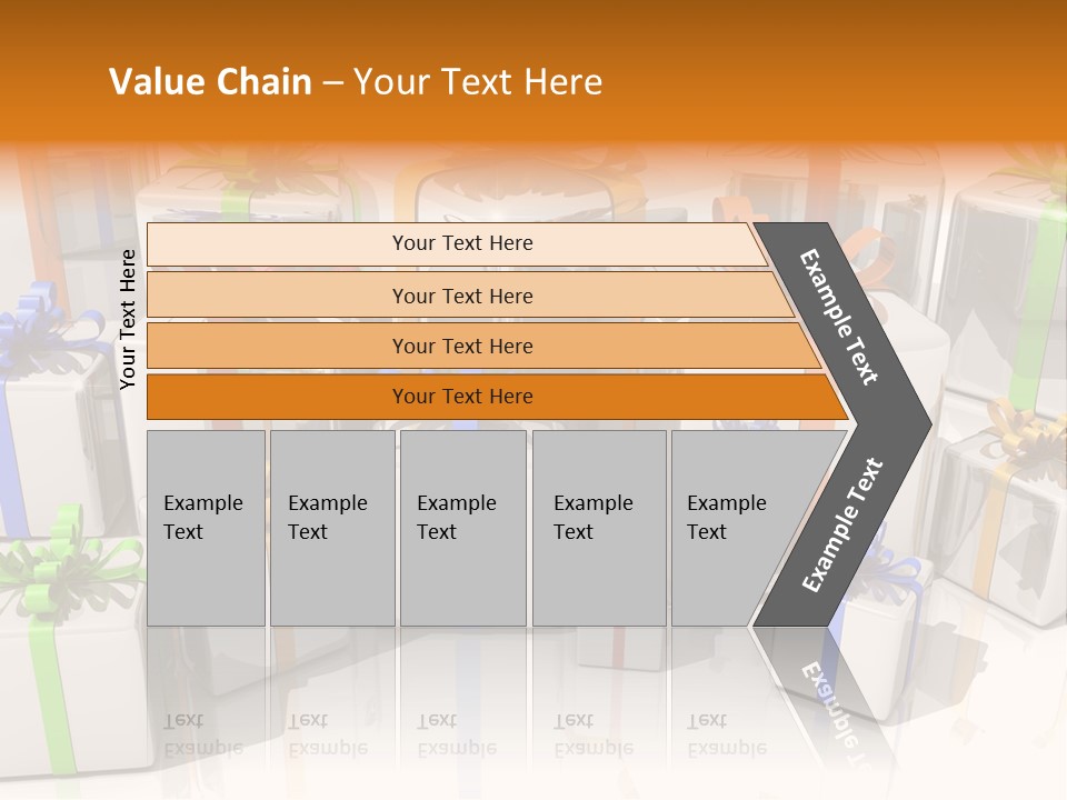 Schleife Gewinn Hochzeit PowerPoint Template