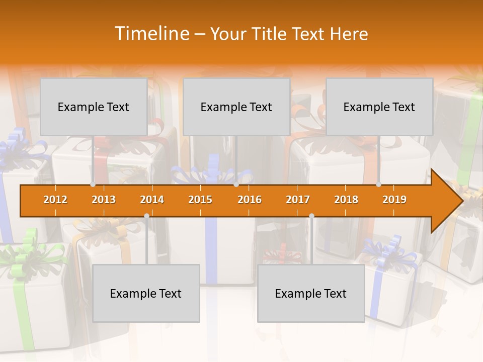 Schleife Gewinn Hochzeit PowerPoint Template