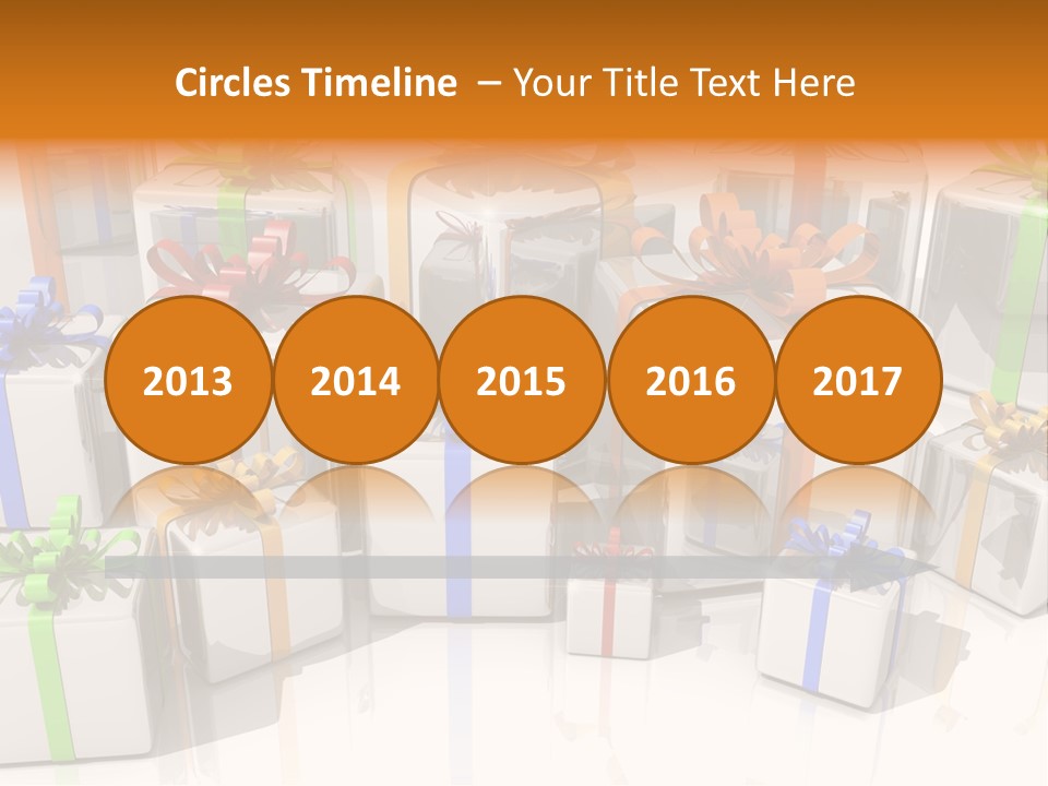 Schleife Gewinn Hochzeit PowerPoint Template