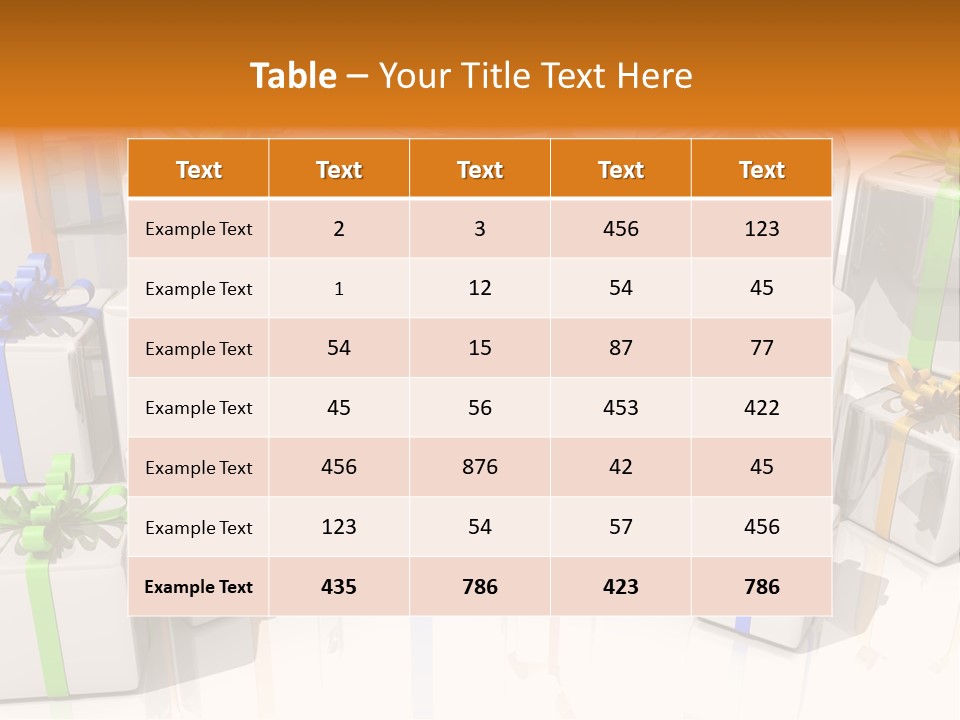 Schleife Gewinn Hochzeit PowerPoint Template