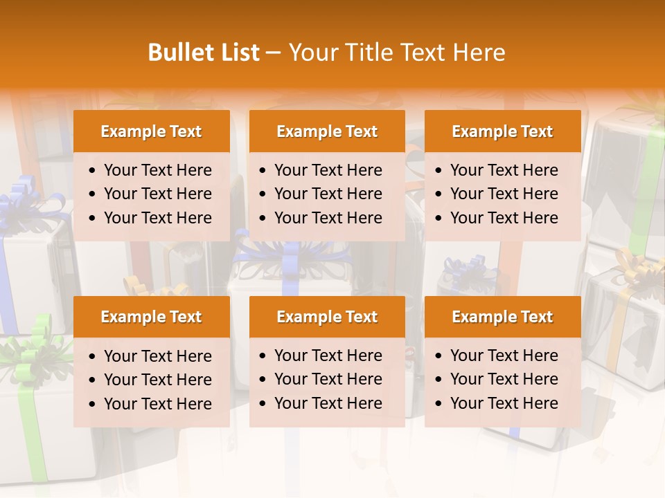 Schleife Gewinn Hochzeit PowerPoint Template